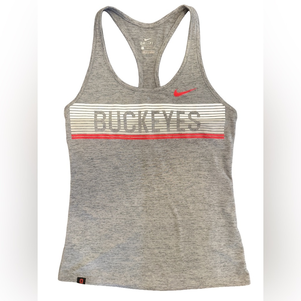 Nike Ohio State Buckeyes Dri-FIT Racerback Tank Women’s Small Gray